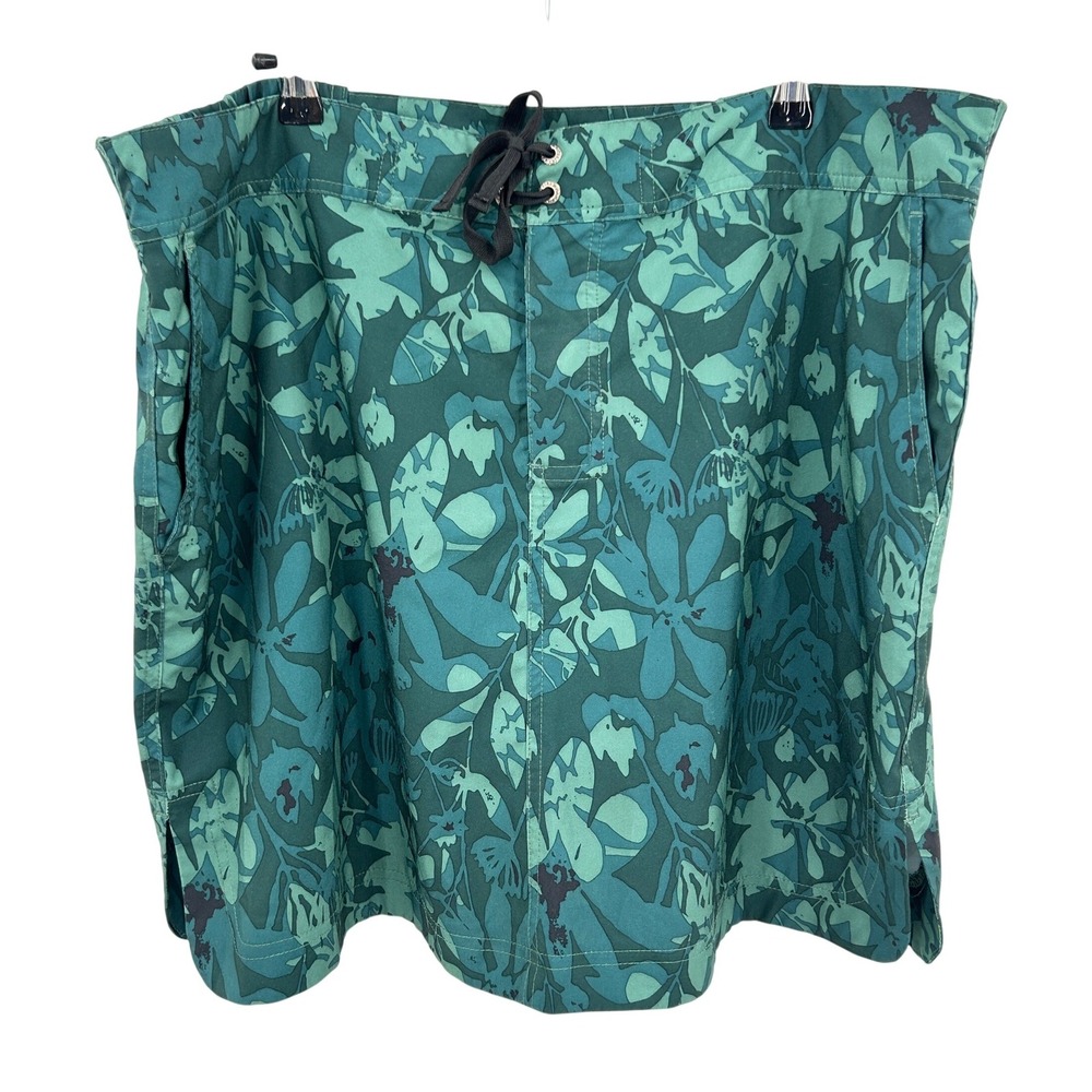 RipSkirt Hawaii‎ Floral Wrap Skirt XXL Green Tropical Beach Cover Coastal Summer